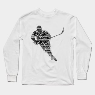 Hockey Penalties Word Art - For Hockey Fans Long Sleeve T-Shirt